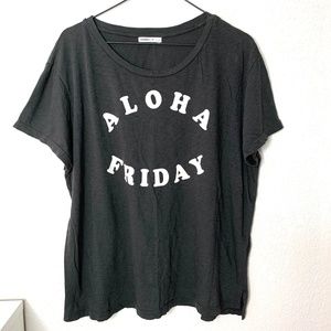 Sunny Side grey graphic tee tshirt Aloha Friday